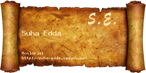 Suha Edda névjegykártya